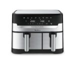 Moulinex EZ905D20 Dual Easy Fry & Grill Friteuse à air double panier 8,3 l. - acier inoxydable/noir