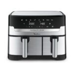 Moulinex EZ905D20 Dual Easy Fry & Grill Friteuse à air double panier 8,3 l. - acier inoxydable/noir