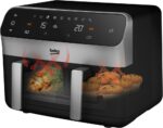 Beko FRL6488 Friteuse à air à double panier - 9,5 L - Noir