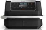 Ninja AF550EU FlexDrawer Friteuse à air chaud avec double panier, 6,6 L, 6 programmes, format familial, pièces compatibles lave-vaisselle, séparateur amovible