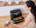 Ninja AF550EU FlexDrawer Friteuse à air chaud avec double panier, 6,6 L, 6 programmes, format familial, pièces compatibles lave-vaisselle, séparateur amovible - Image 4