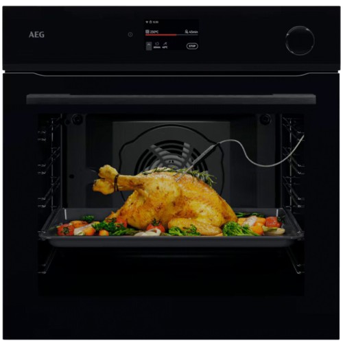 aeg-nbr7p731sb-serie-7000-mealassist-steamcrisp-forno-pirolitico-a-vapore-60-cm-nero Four à vapeur pyrolytique AEG NBR7P731SB Série 7000 Mealassist Steamcrisp 60 cm noir - Image 1