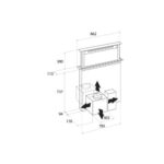 Airforce Downdraft Naked Hotte plan de travail 90 cm - Dessus personnalisable - Image 5