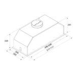 Airforce Modulo Plus hotte sous meuble encastrable 52 cm acier inoxydable - Image 3