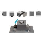 Airforce Silhouette Easy Up Flat hotte de plafond encastrable 100 cm acier inoxydable - Image 4