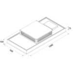 Airforce Sinergia Easy Fit hotte de plafond 100 cm noir - Image 2