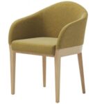 Alma design Agata  fauteuil en tissu vert + cendre