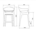 Alma design Jo Stool  tabouret en polyéthylène - Image 3