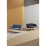 Alma design Scala sofa  Canapé en velours bleu - structure en acier - Image 2