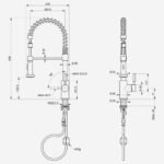 Robinet mitigeur de cuisine double jet Alpes inox alp48 - Image 2