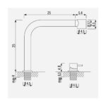 Alpes Inox mcr 25+crl  robinet mitigeur avec canon amovible - Image 5