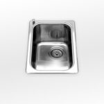 Alpes inox vf 436-d  évier Baignoire encastrable en acier de 36 cm