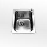 Alpes inox vf 436-s  évier Baignoire encastrable en acier de 36 cm