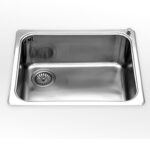 Alpes inox vf 456-s  évier baignoire encastrable 56 cm acier