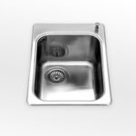 Alpes inox vf 536-s  évier Baignoire encastrable en acier de 36 cm