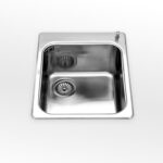 Alpes inox vf 541-s  évier baignoire encastrable 41 cm acier