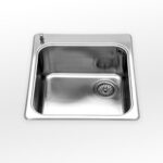 Alpes inox vf 546-d  évier baignoire encastrable 46 cm acier