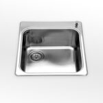 Alpes inox vf 546-s  évier baignoire encastrable 46 cm acier