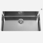 Alpes inox vsr 70  évier vasque sous plan cm acier
