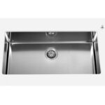 Alpes inox vsr 80  évier vasque sous plan cm acier