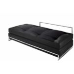 Banquette lit de jour Eileen Gray cuir noir e/16/l - Image 2