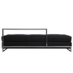 Banquette lit de jour Eileen Gray cuir noir e/16/l - Image 3