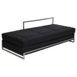 Banquette lit de jour Eileen Gray cuir noir e/16/l - Image 5