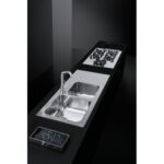 Barazza 1is12060/2d select évier 2 bacs + égouttoir 116 cm inox - Image 2
