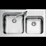 Barazza 1is9060/2 select évier 2 bacs 86 cm inox