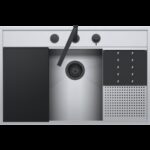 Barazza 1lfx91nk évier flexi 86×56 1 cuve + kit accessoires et robinet