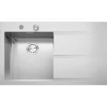 Barazza 1lmdr91d évier + égouttoir 86 cm inox