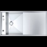 Barazza 1lmz105 évier mizu 100×52 1 bac + égouttoir inox