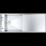 Barazza 1lmz135 évier mizu 130×52 1 cuve + égouttoir inox