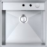 Barazza 1lmz51 évier mizu 52×52 cm 1 bac avec abaissement inox