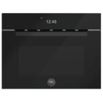 Four à micro-ondes encastrable Bertazzoni fmod4077mtb3, hauteur 45 cm, verre noir