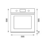 Four multifonction encastrable Bertazzoni fmod6093esb1 de 60 cm avec vitre noire - Image 2