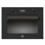 Four à micro-ondes encastrable Bertazzoni fpro4077mtn3, hauteur 45 cm, couleur carbone