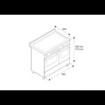 Bertazzoni her106l2enet cuisine à poser 100 cm noir - Image 2
