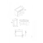Bertazzoni her126g2eavt plan de cuisine 120 cm ivoire - Image 4