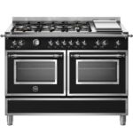 Bertazzoni her126g2enet cuisine à poser 120 cm noir