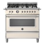 Bertazzoni her96l1eavt plan de cuisine 90 cm ivoire