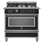 Bertazzoni her96l1enet cuisine à poser 90 cm noir