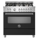 Bertazzoni mas96l1enet cuisine à poser 90 cm noir