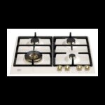 Bertazzoni p604lherag plaque de cuisson à gaz patrimoine 60 cm ivoire - or - Image 3