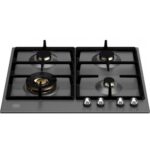 Bertazzoni p604lherne plaque de cuisson à gaz Heritage 60 cm noir mat