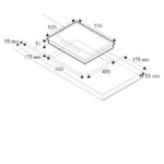 Bertazzoni p755cmodgne table de cuisson à gaz moderne 75 cm vitrocéramique noire - Image 5
