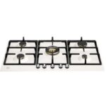 Bertazzoni p905cherax plaque de cuisson à gaz patrimoine 90 cm ivoire / inox