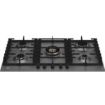 Bertazzoni p905cmodne table de cuisson à gaz moderne 90 cm noir mat