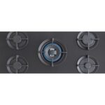 Bertazzoni p905cprogne table de cuisson gaz professionnelle 90 cm vitrocéramique noire - Image 2