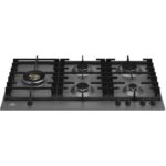 Bertazzoni p905lmodne table de cuisson à gaz moderne 90 cm noir mat